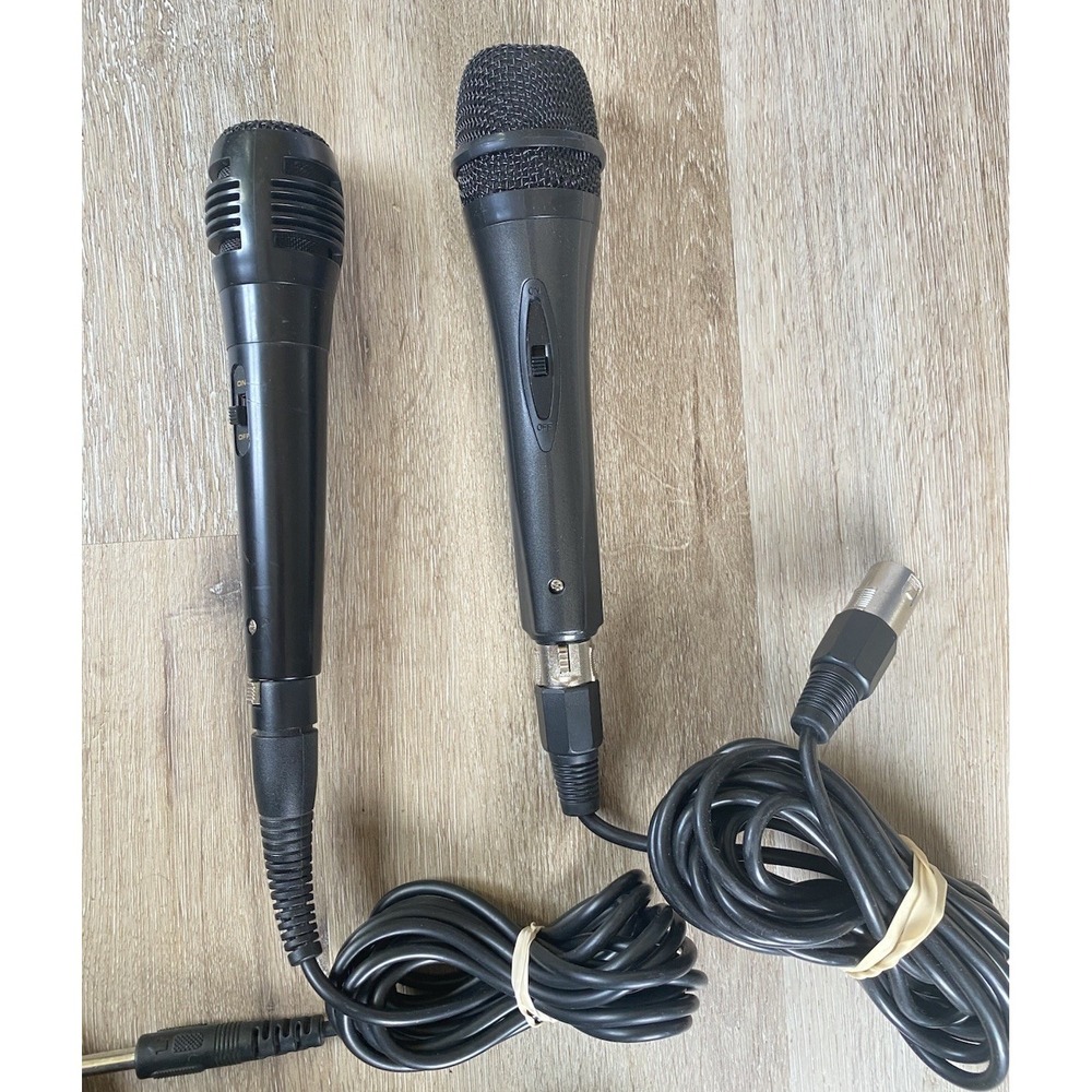 2 Wired Karaoke Machine Dynamic Vocal Microphone Handheld